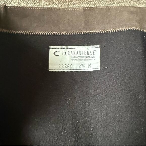 La Canadienne Fleece Lined Zip Up Heels Boots Women’s 8.5 - Picture 5 of 11